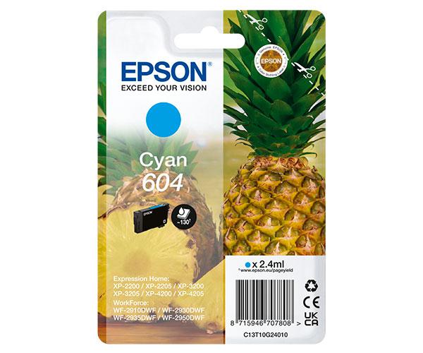 Tinta Original Epson 604 Cian XP-2200 / WF-2910DWF