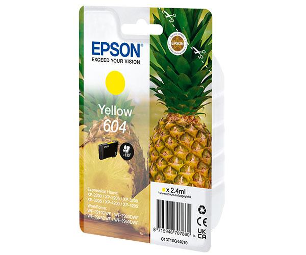Tinta Original Epson 604 Amarillo XP-2200 / WF-2910DWF - Imagen 2
