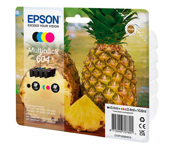 Tinta Original Epson Multipack 604 (bk/c/m/y) XP-2200 / WF-2910DWF - Imagen 2