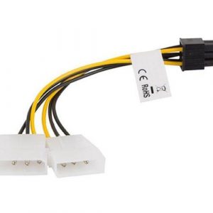 Cable alimentacion molex gráfica 2x5.25 a 6 pin pci-e Lanberg / CA-HD6P-10CU-0015