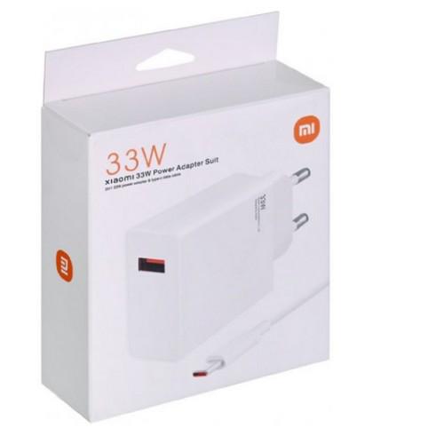 Cargador de red original Xiaomi USB (Type-A) + cable Type-C / 33w / Blanco / BHR6039EU