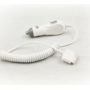 Cargador de coche-mechero con cable iPhone 4  / Blanco / Mtk