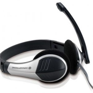 Auriculares con Microfono Conceptronic Polona / estereo / Jack 3.5mm / VoIp / negro - plata / CCHATSTAR2