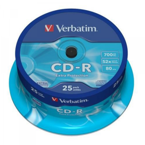 Cd-R Verbatim 700mb Tarrina 25 uds / 43432