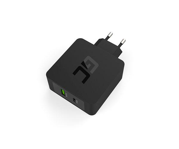 Cargador de red Usb + Type-C / 45w / Negro / Char10 / Greencell / CHAR10 - Imagen 4