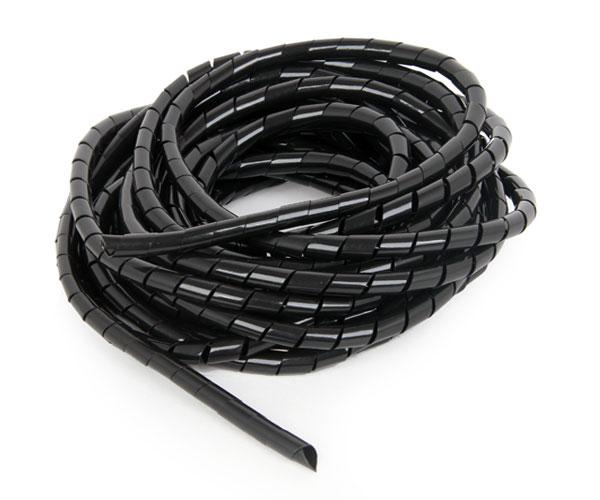 Organizador de cables en espiral 12mm / 10m / Negro / Cm-wr1210-01