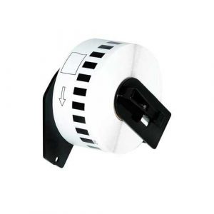 Etiquetas genéricas para BROTHER DK22214 Negro / Blanco