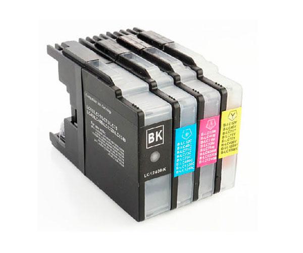 Tinta genérica para BROTHER LC1220 / LC1240 / LC1280 XL Amarillo