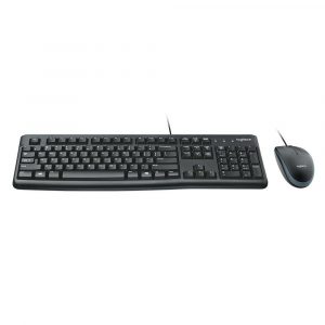 ÷ Teclado y mouse logitech mk120 con cable usb p/n:920-002550