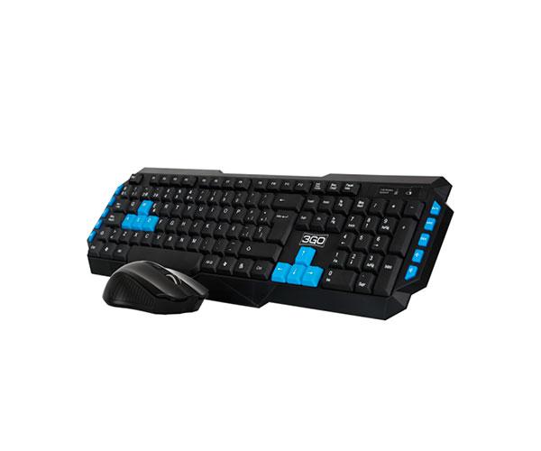 Combo Teclado + Raton Cable USB + Auriculares Drile / Negro / 3go / Multimedia / COMBODRILEH2 - Imagen 2