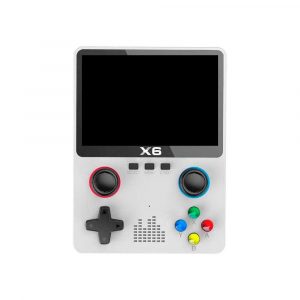 Consola Portátil Juegos Retro X6 / 11 simuladores / Pantalla IPS 3,5 / Blanca"