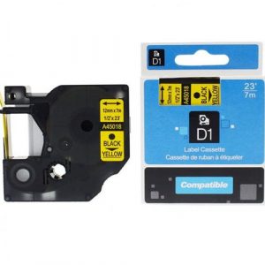 Etiquetas genéricas Dymo D1 45018 Negro-Amarillo Cinta rotuladora generica S0720580