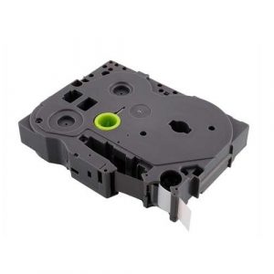 Cinta genérica para BROTHER TZE-231 Negro / Blanco 12mm. x 8m.