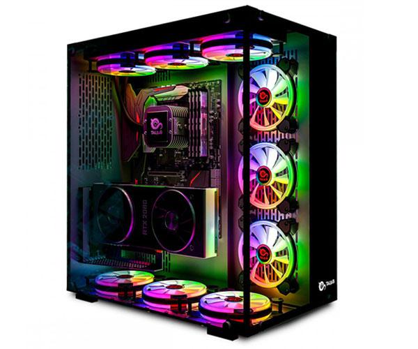 Caja ATX Gaming Talius Cronos Rgb / Cristal templado / Usb 3.0