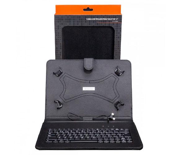 Funda tablet con teclado Talius 10 cv-3006 negra / Microusb - Type-c" - Imagen 4
