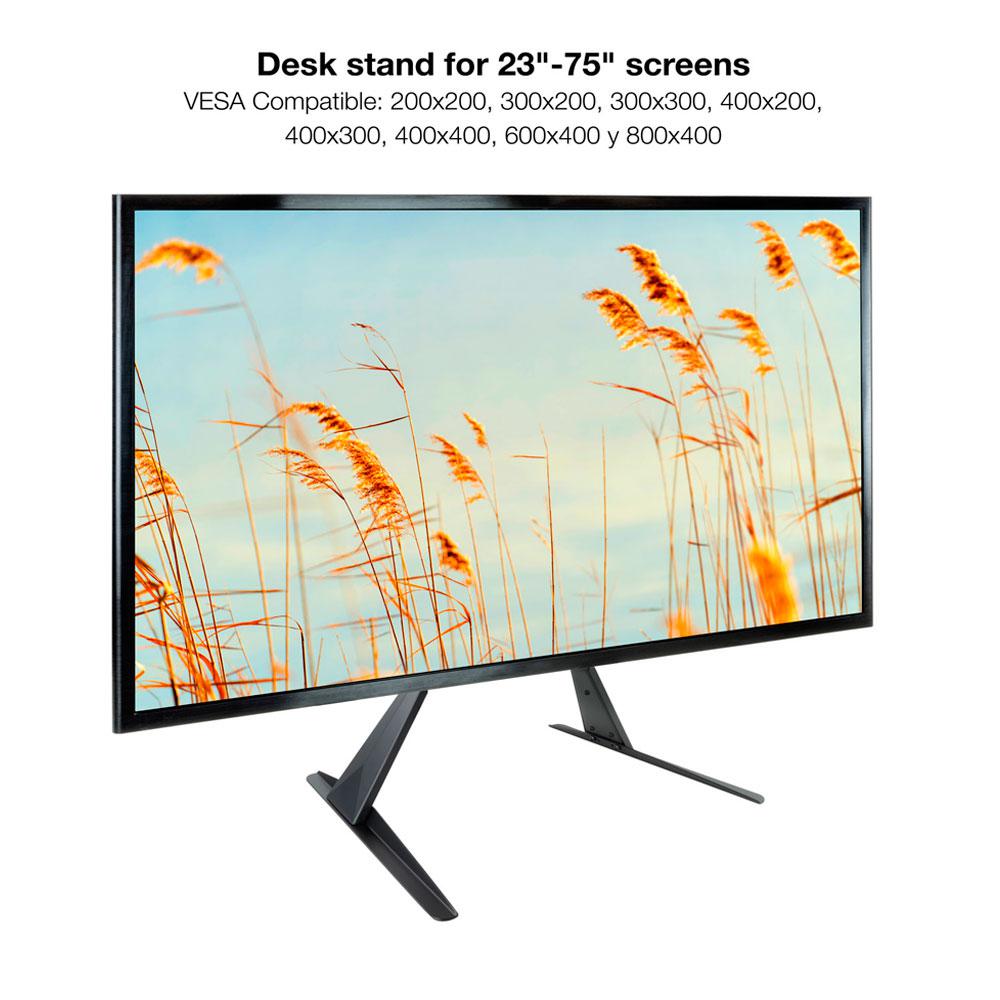 Soporte de mesa Pantalla Tooq DB2375F-B / 23-75" / Hasta 40 Kgs / Negro" - Imagen 2