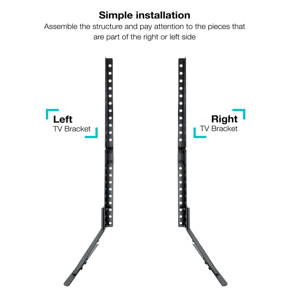 Soporte de mesa Pantalla Tooq DB2375F-B / 23-75" / Hasta 40 Kgs / Negro" - Imagen 3