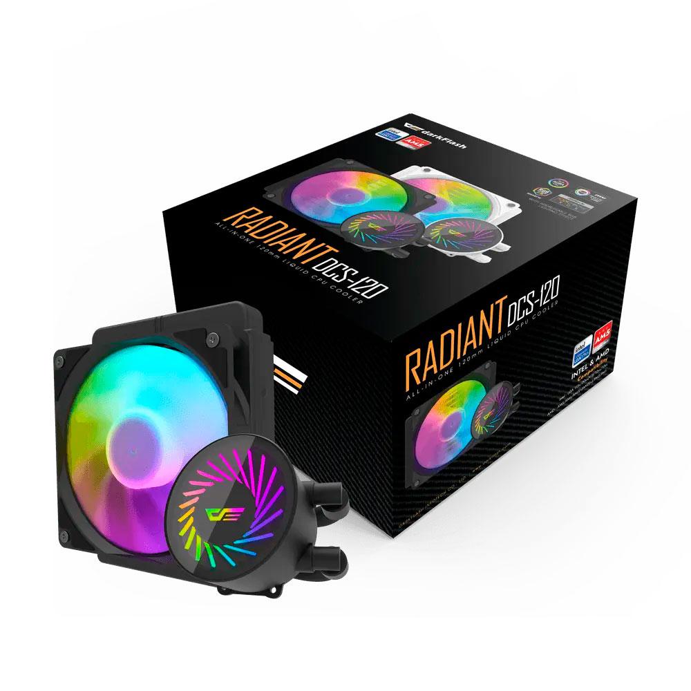 Refrigeracion liquida Darkflash Radiant 120 RGB (intel-amd) - Imagen 2
