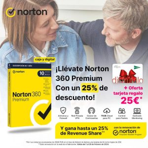 Promoción 25% Descuento Norton 360 Mobile / 1 Usuario / 1 Dispositivo / 1 Año / Box