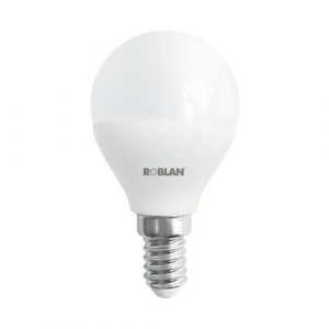 Bombilla LED Roblan e14 esferica / A+ / 5w / Calida / 3000k / 420lm / 220-240v LEDA1505E14C