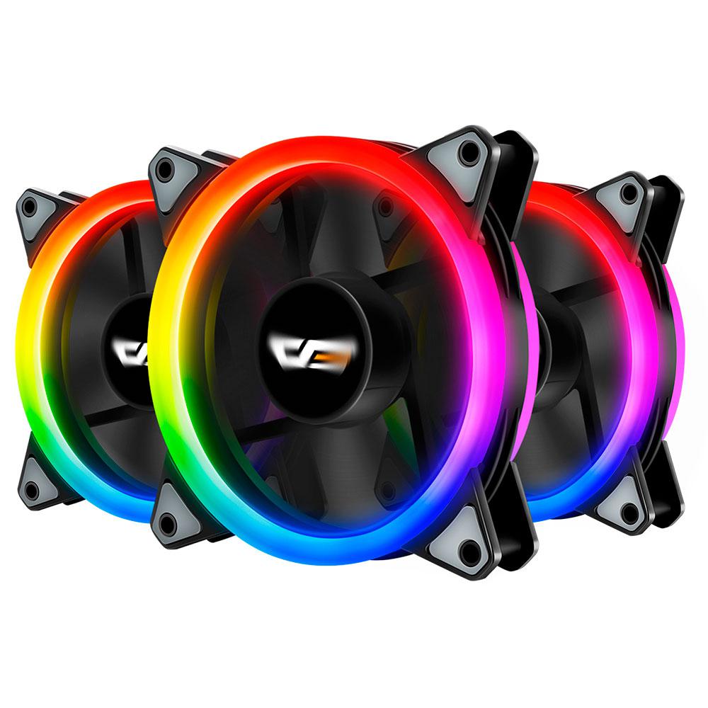 Ventilador Caja Gaming Darkflash DR12 Pro / 120mm / A-Rgb / Pack 3 / Controladora y mando incluidos - Imagen 5