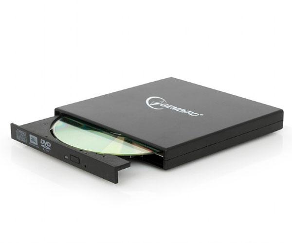 Grabadora Externa CD/DVD Gembird / USB 2.0 / Negra / DVD-USB-04