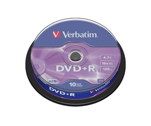 Dvd-R Verbatim 16x tarrina 10 uds DVDVER10
