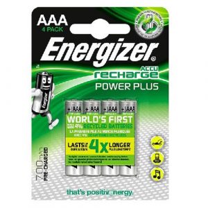 Pilas recargables Energizer Power Plus HR03 AAA / 700 mah / Pack 4 uds