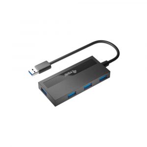 Hub 4 puertos USB 3.2 Equip / Negro/ EQ128956 / Incluye Adaptador Type-C