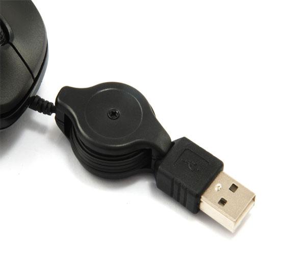 Raton Equip Life Retractil / Optico / 1000 Dpi / Ambidiestro / Usb / Negro / 245103 - Imagen 2