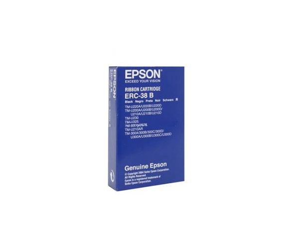 Cinta Original Epson ERC38 Negro / S015374 / TMU-220/300 / ERC38B
