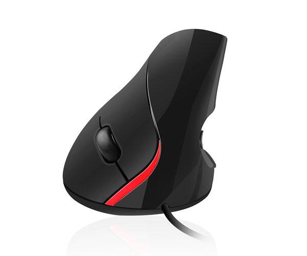 Raton óptico Usb Vertical ergonomico Ewent Eminent Ew3156 Negro