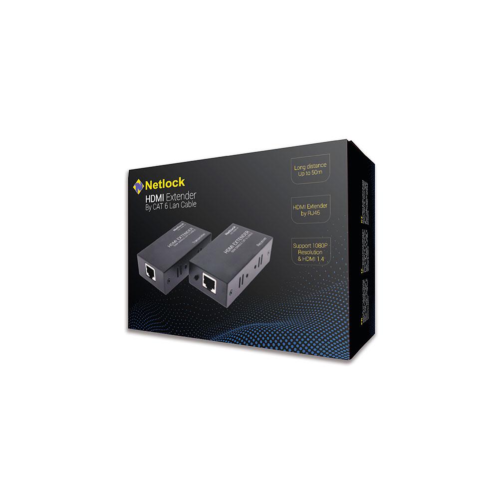 Extensor Hdmi a RJ45 Cat 6 / Hasta 50m / Netlock / EXT-HDMI-01 - Imagen 2