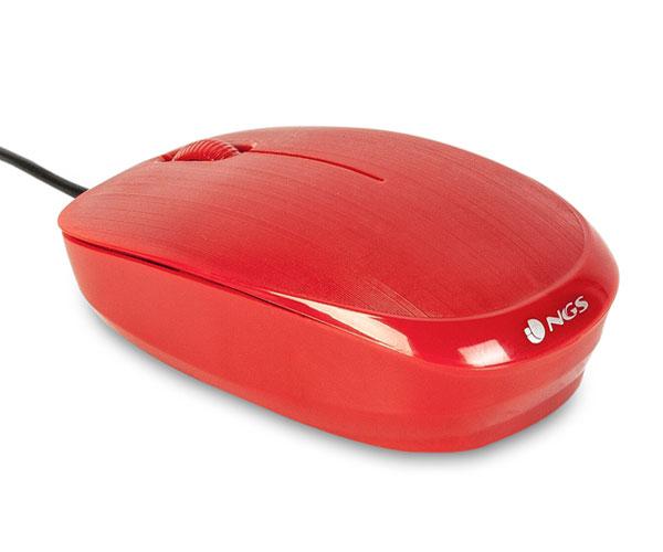 ÷ Mouse ngs flame red optico con cable - Imagen 3