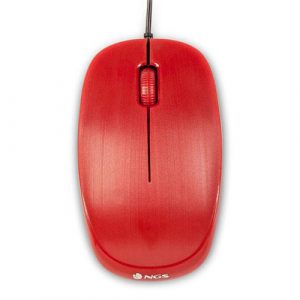 ÷ Mouse ngs flame red optico con cable