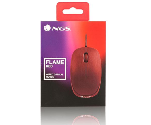 ÷ Mouse ngs flame red optico con cable - Imagen 4