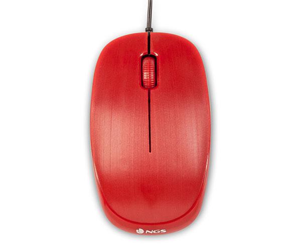 ÷ Mouse ngs flame red optico con cable