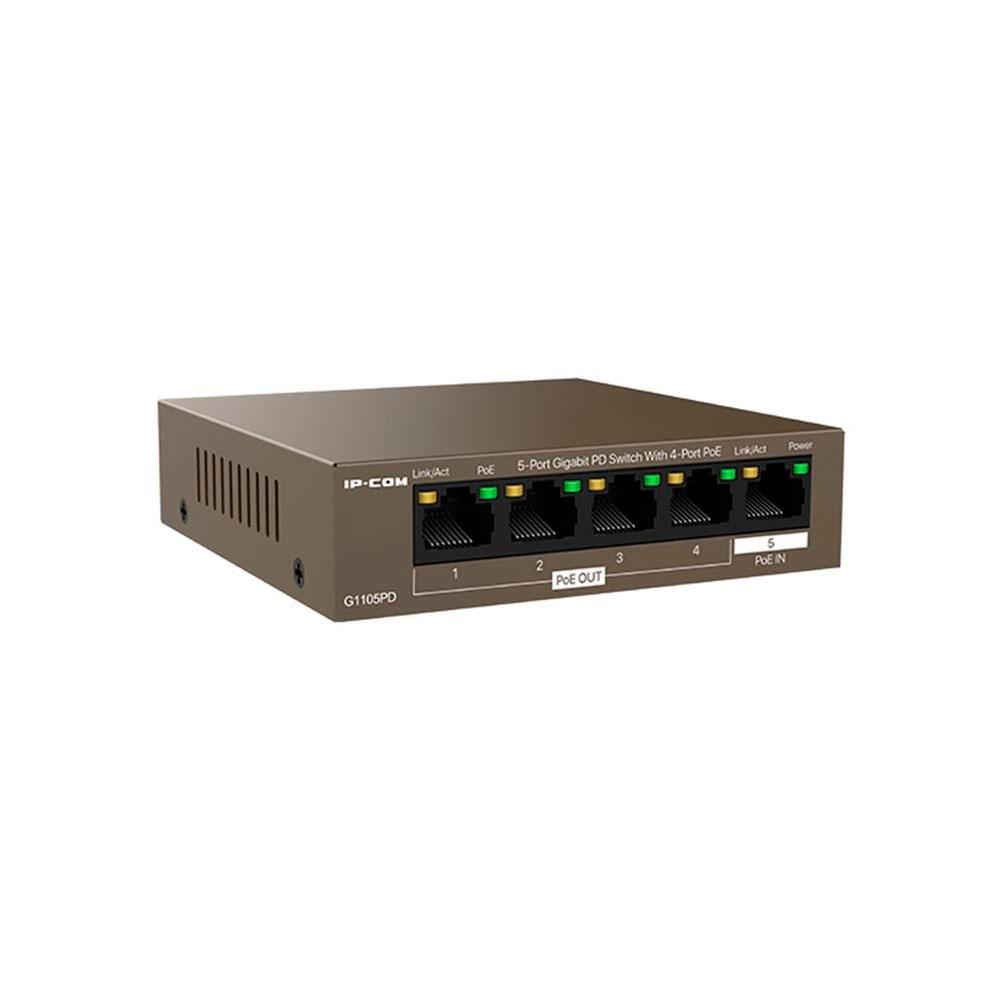 Switch 5p 10/100/1000 Gigabit Gestionable IP-COM / Carcasa metálica / G1105PD