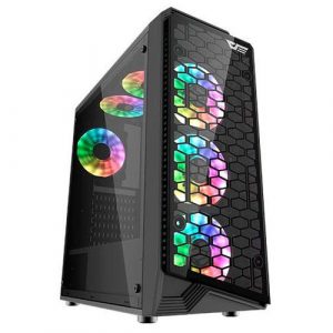Caja Gaming Darkflash Water Square 5 / ATX / Rgb / Cristal templado Frontal - Lateral / USB 3.0