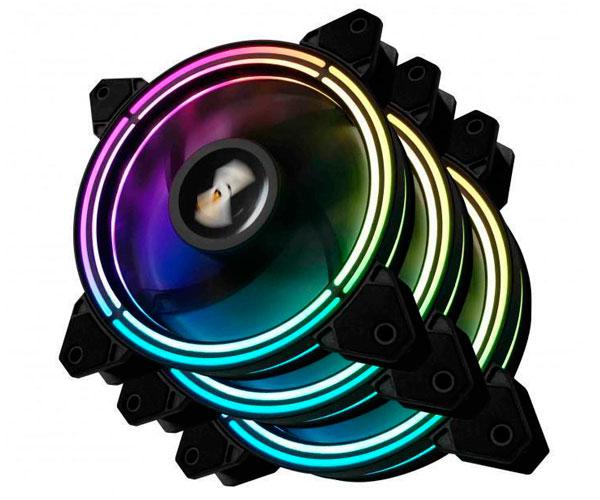 Ventilador Caja Gaming Darkflash CF11 Pro (3 en 1) / 120mm / Rgb Aura Sync