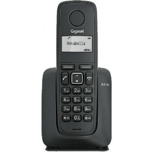 Telefono Inalámbrico Dect Digital Gigaset A116 negro