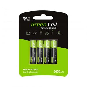 Pilas recargables Greencell aa 2600 mah (4 pcs) / GR01