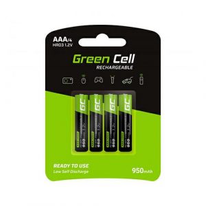 Pilas recargables Greencell aaa 950 mah (4 pcs) / GR03