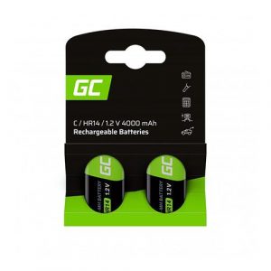Pilas recargables Greencell HR14 1.2V 4000 mah (2 pcs) / DESCATALOGADO