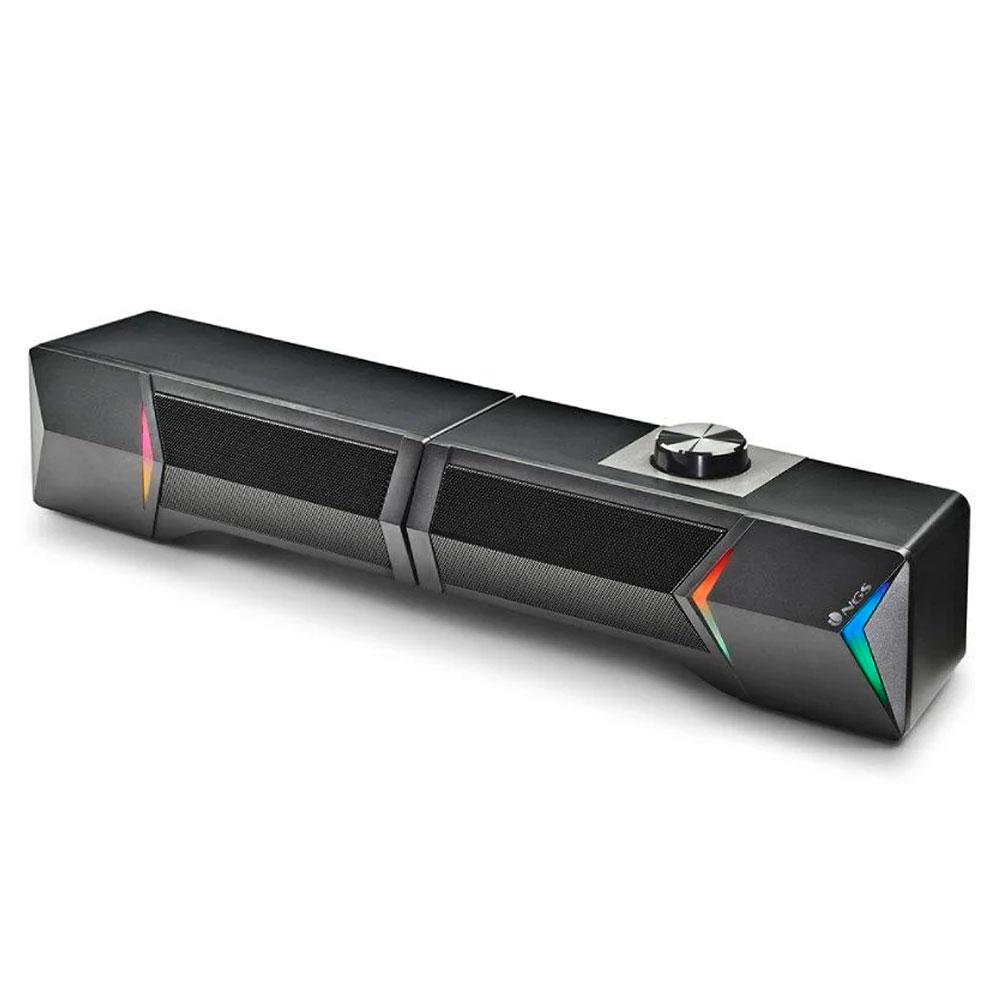 Altavoces 2.0 - Barra de Sonido Bluetooth 5.0 NGS GSX-B1200 / 12w / Rgb Led / Jack 3.5mm / Negro - Imagen 2