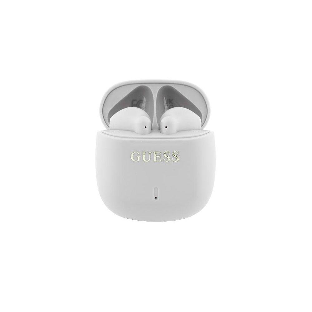 Auricular inalámbrico Guess Classic / TWS / Bt 5.3 / Control por voz / 300 mAh / Blanco / GUTWSJ14ESGH