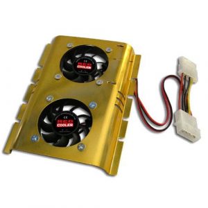 Ventilador doble + disipador para disco duro 3.5 Red Cooler HD-510S-06