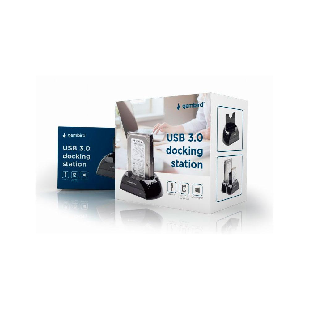 Docking station Gembird sata 2.5 / 3.5 / Ssd / USB 3.0 / Negro / HD32-U3S-2 - Imagen 5