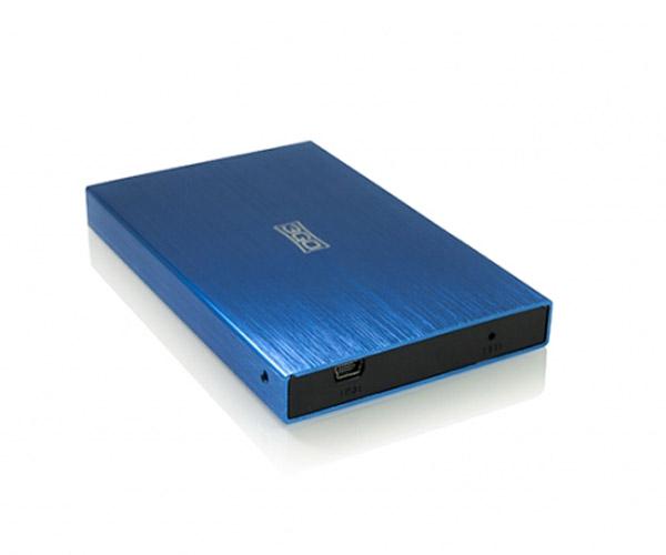 Caja externa aluminio 2.5 USB 2.0 / Sata / 3Go / Azul / HDD25BL13 - Imagen 2
