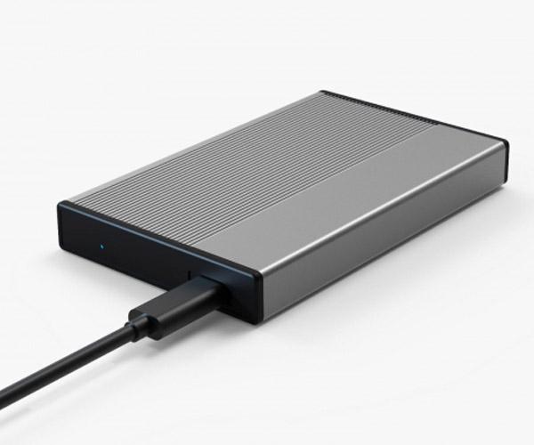 Caja externa aluminio 2.5 Type-C Usb 3.1 / Sata / Aluminio / Screwless / 3Go / Gris / HDD25GYC21 - Imagen 2